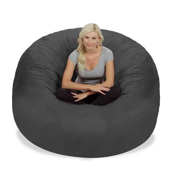 chair covers drop 7ft large round soft fluffy artificial leather bean bag suede cover living room furniture decoration
chair covers drop 7ft large round soft fluffy artificial leather bean bag suede cover living room furniture decoration
