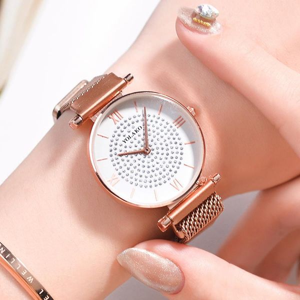 wristwatches fashion women starry sky watch ladies milan belt magnet buckle quartz luxury student casual clock gift, Slivery;brown
wristwatches fashion women starry sky watch ladies milan belt magnet buckle quartz luxury student casual clock gift, Slivery;brown