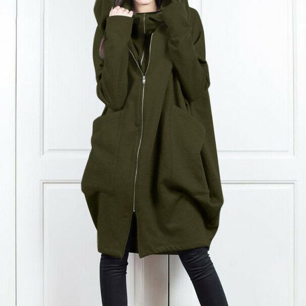 women's jackets women full zip hoodie ladies long cardigan hooded jacket coat dress, Black;brown
women's jackets women full zip hoodie ladies long cardigan hooded jacket coat dress, Black;brown
