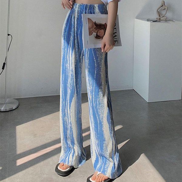 women's pants & capris tie-dye printed wide-leg trousers summer 2021 korean preppy style high-waisted straight trend, Black;white
women's pants & capris tie-dye printed wide-leg trousers summer 2021 korean preppy style high-waisted straight trend, Black;white