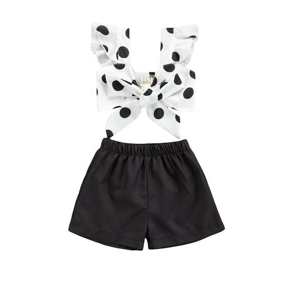 clothing sets 2021 baby girl clothes set navel tank+ shorts with polka dot pattern printing elastic waist bow decoration summer, White
clothing sets 2021 baby girl clothes set navel tank+ shorts with polka dot pattern printing elastic waist bow decoration summer, White