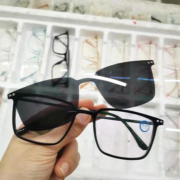 fashion sunglasses frames 2021 super light tr90 glass frame with magnet clip set lense double polarizing myopia glasses 20pcs/lot, Black
fashion sunglasses frames 2021 super light tr90 glass frame with magnet clip set lense double polarizing myopia glasses 20pcs/lot, Black