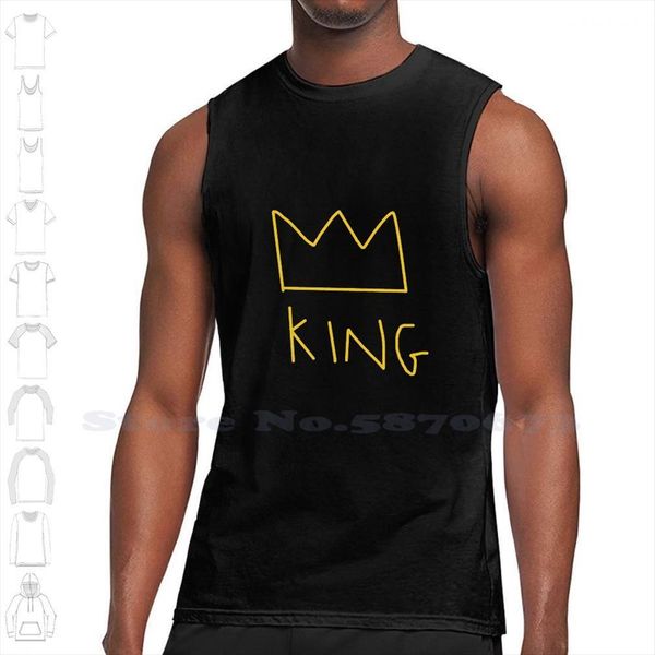 king and crown summer funny tank sleeveless vest for men women ironic irony funy hand drawn kings mens, White;black
king and crown summer funny tank sleeveless vest for men women ironic irony funy hand drawn kings mens, White;black
