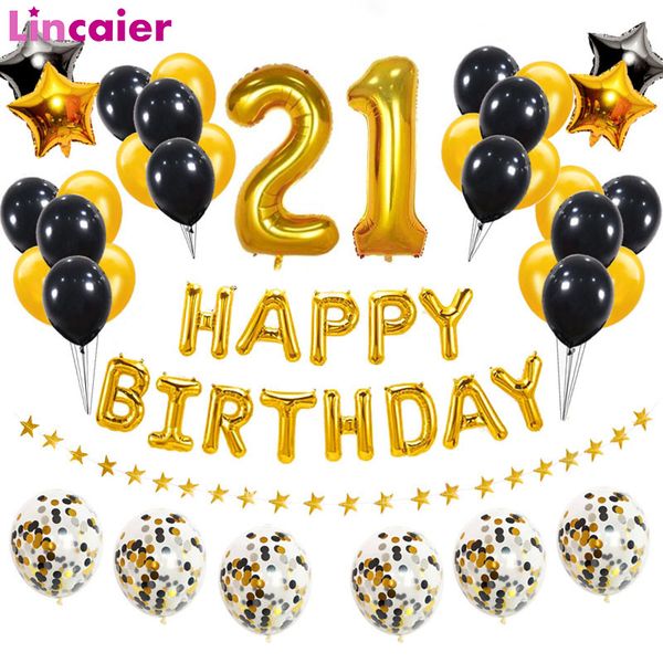 38pcs happy 21 birthday party decorations number 21 foil gold black balloons 21st years old man woman 12 12th boy girl plies
38pcs happy 21 birthday party decorations number 21 foil gold black balloons 21st years old man woman 12 12th boy girl plies
