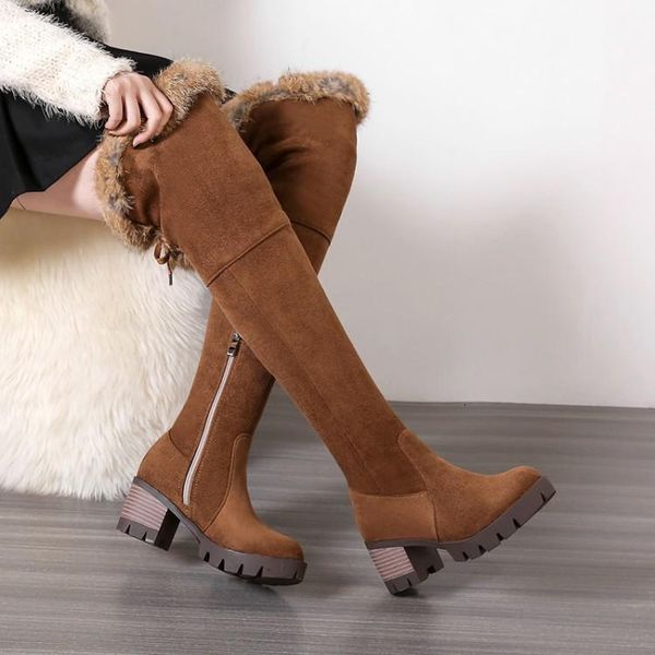 zipper shoes lady boots boots-women winter footwear thigh heels high round toe mid calf stiletto, Black
zipper shoes lady boots boots-women winter footwear thigh heels high round toe mid calf stiletto, Black
