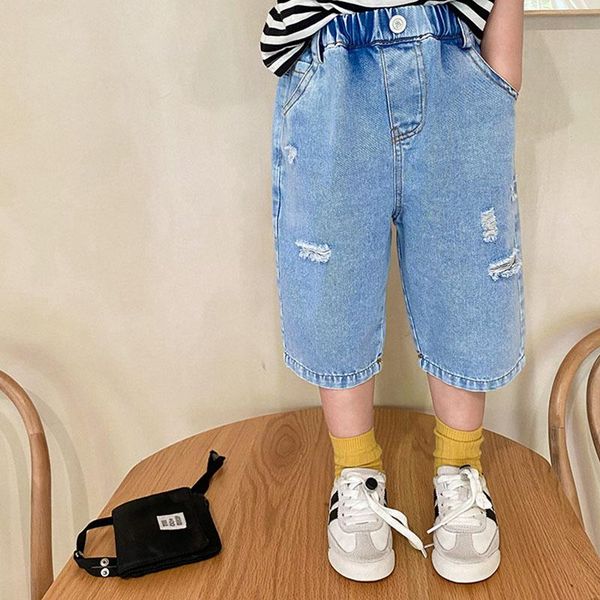 jeans children's pants 2021 summer baby hole thin boy's and girl's korean straight casual trouser fashion shorts 3-88, Blue
jeans children's pants 2021 summer baby hole thin boy's and girl's korean straight casual trouser fashion shorts 3-88, Blue