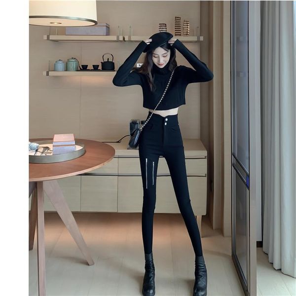 women's jeans 2021 solid color pencil pants full length versatile high waist stretch trousers women casual black plus size, Blue
women's jeans 2021 solid color pencil pants full length versatile high waist stretch trousers women casual black plus size, Blue