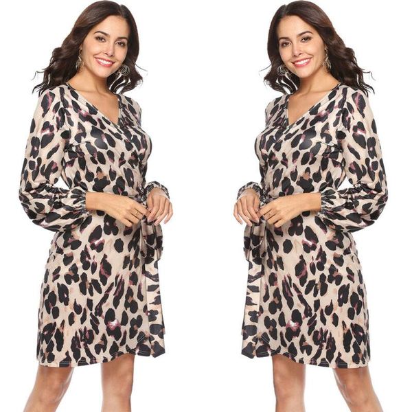 women's tie-up bodycon long sleeve dress autumn vintage bandage evening party club short mini leopard printed dresses casual, Black;gray
women's tie-up bodycon long sleeve dress autumn vintage bandage evening party club short mini leopard printed dresses casual, Black;gray