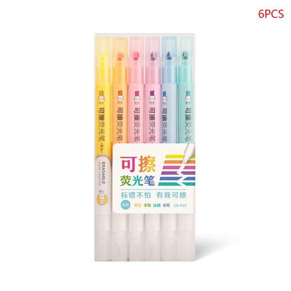 6pcs double head erasable highlighter pen marker pastel liquid chalk fluorescent pencil drawing stationery 97qa highlighters, Black;red
6pcs double head erasable highlighter pen marker pastel liquid chalk fluorescent pencil drawing stationery 97qa highlighters, Black;red