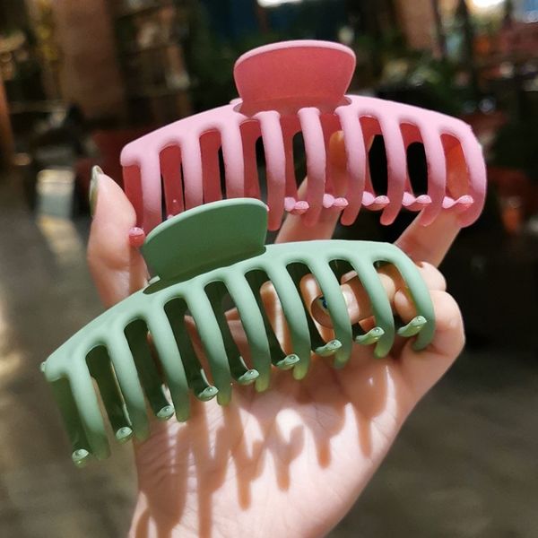 64dh net red large barrettes bath hairpin headdress headdress korean clips practical simple frosted large clip hairpin, Golden;silver
64dh net red large barrettes bath hairpin headdress headdress korean clips practical simple frosted large clip hairpin, Golden;silver