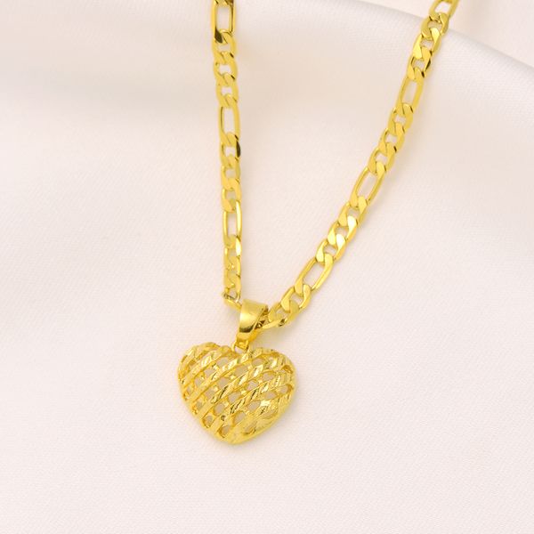 womens reseau spacing heart pendant italian figaro link chain necklace 18k solid yellow gold gf 24" 3 mm, Silver
womens reseau spacing heart pendant italian figaro link chain necklace 18k solid yellow gold gf 24" 3 mm, Silver