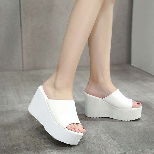 summer comfortable high-heeled sandals slope heel slippers suede muffin women's sho, Black
summer comfortable high-heeled sandals slope heel slippers suede muffin women's sho, Black