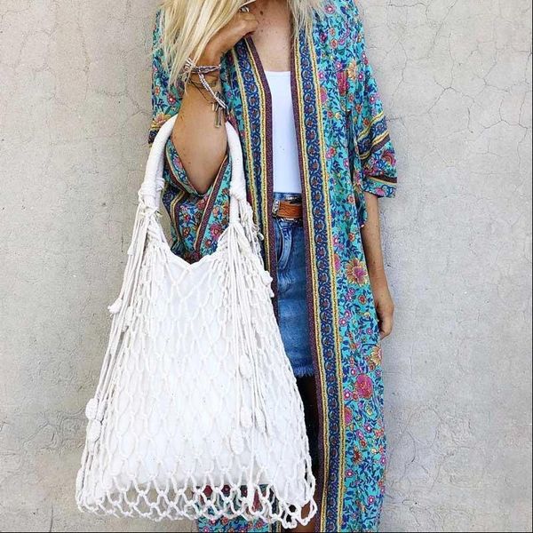 green floral print sashes bohemian women shirts kimono v neck batwing sleeves boho maxi dress robe, White
green floral print sashes bohemian women shirts kimono v neck batwing sleeves boho maxi dress robe, White