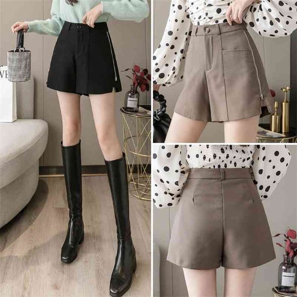 fall/winter korean edition high waist, slim, multifunctional design, soft side zipper, women's casual fashion shorts 210510, White;black
fall/winter korean edition high waist, slim, multifunctional design, soft side zipper, women's casual fashion shorts 210510, White;black