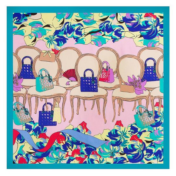 scarves 60*60cm brand bag pattern ladies twill silk scarf luxury bandanna hair band fashion women handkerchief for head ml21, Blue;gray
scarves 60*60cm brand bag pattern ladies twill silk scarf luxury bandanna hair band fashion women handkerchief for head ml21, Blue;gray