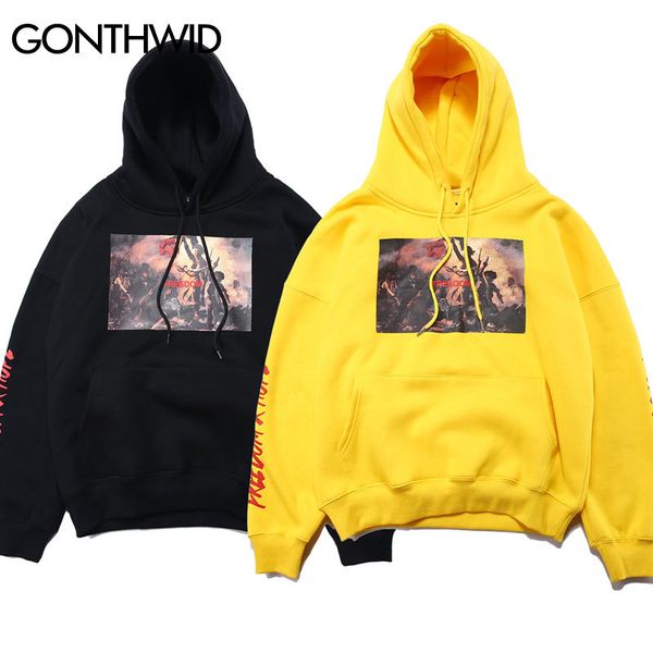 GONTHWID Painting Printed Hoodies Men's Autumn Winter Fleece Sweatshirts Hip Hop Casual Cotton Pullover Skateboard Hoodie, Black
GONTHWID Painting Printed Hoodies Men's Autumn Winter Fleece Sweatshirts Hip Hop Casual Cotton Pullover Skateboard Hoodie, Black