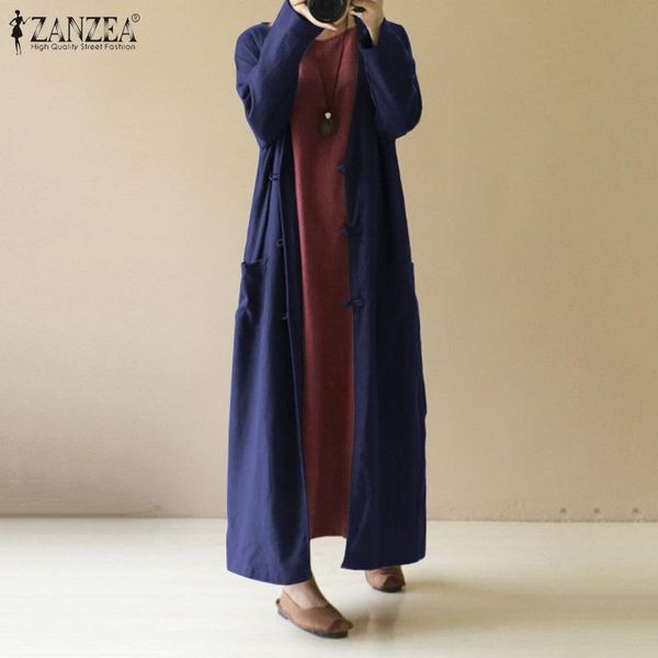 plus size zanzea women autumn long maxi coats stylish sleeves side frok outwears female casual elegant v neck cardigan 5xl women's jack, Black;brown
plus size zanzea women autumn long maxi coats stylish sleeves side frok outwears female casual elegant v neck cardigan 5xl women's jack, Black;brown