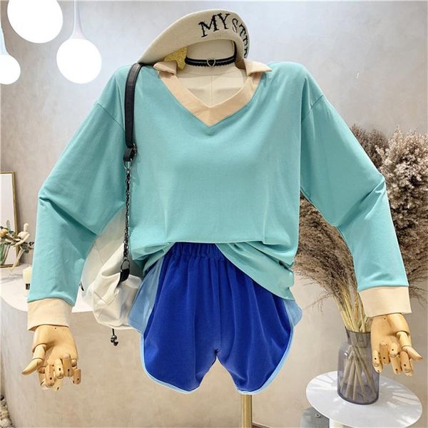 women's tracksuits niche design clothing autumn 2021 casual fashion suit long sleeve sports shorts small two-piece set, Gray
women's tracksuits niche design clothing autumn 2021 casual fashion suit long sleeve sports shorts small two-piece set, Gray