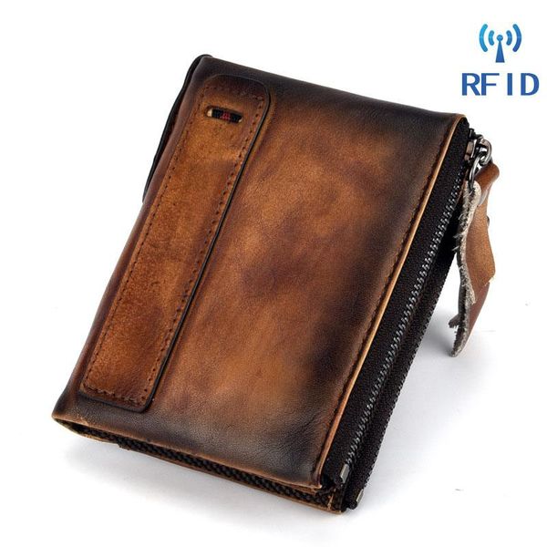 wallets genuine leather wallet men coin pocket short clutch male card holder double zippers money purse small 2021, Red;black
wallets genuine leather wallet men coin pocket short clutch male card holder double zippers money purse small 2021, Red;black