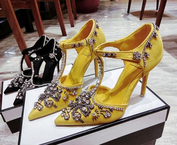 crystal pumps women wedding shoes 8cm black high heels stiletto size 33-40 bridal pump t-strap ladies yellow party dress
crystal pumps women wedding shoes 8cm black high heels stiletto size 33-40 bridal pump t-strap ladies yellow party dress
