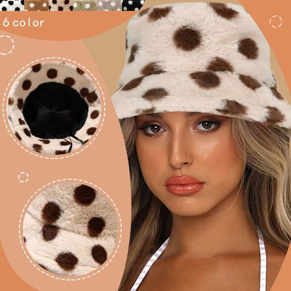 wide brim hats fashion women bucket hat vintage winter leopard plush panamas cap for warm faux fur soft female fisherman sun, Blue;gray
wide brim hats fashion women bucket hat vintage winter leopard plush panamas cap for warm faux fur soft female fisherman sun, Blue;gray
