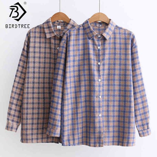 plaid women shirts autumn turn-down collar single-breasted korean style woman blouses cotton all match t06705k 210419, Black;brown
plaid women shirts autumn turn-down collar single-breasted korean style woman blouses cotton all match t06705k 210419, Black;brown