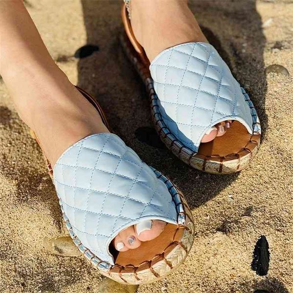 women beach summer women's slippers peep toe sewing flats shoes woman solid ladies slides casual footwear 210310, Black
women beach summer women's slippers peep toe sewing flats shoes woman solid ladies slides casual footwear 210310, Black