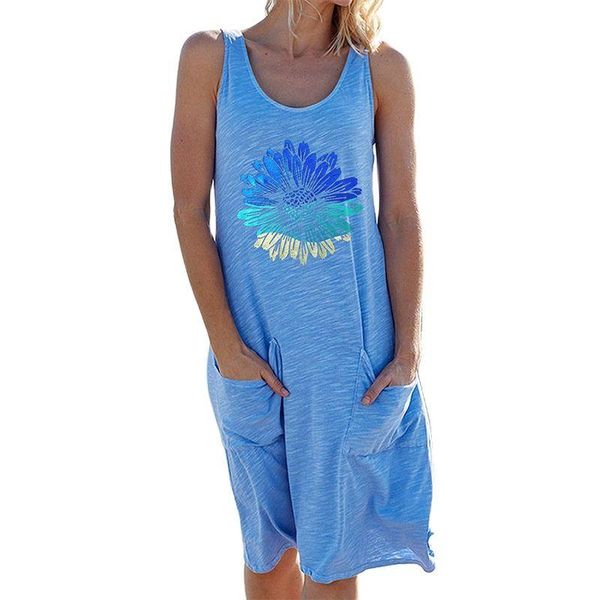 casual dresses sunflower digital printing women dress 2021 summer sleeveless pockets ladies clothing boho stretch, Black;gray
casual dresses sunflower digital printing women dress 2021 summer sleeveless pockets ladies clothing boho stretch, Black;gray