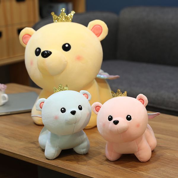 Kawaii Plush Toys Angel Bear Stuffed Animals Teddy Bear Plush Doll Toys for Girls Kids Gifts Present, Pink