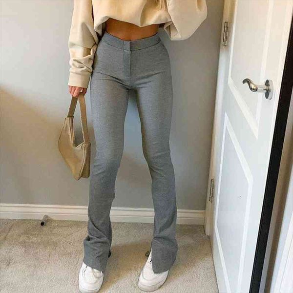 womens split casual trousers fashion solid color high-waist slim fit sweatpants fashion lady elastic waist bell-bottoms pants, Black;white
womens split casual trousers fashion solid color high-waist slim fit sweatpants fashion lady elastic waist bell-bottoms pants, Black;white