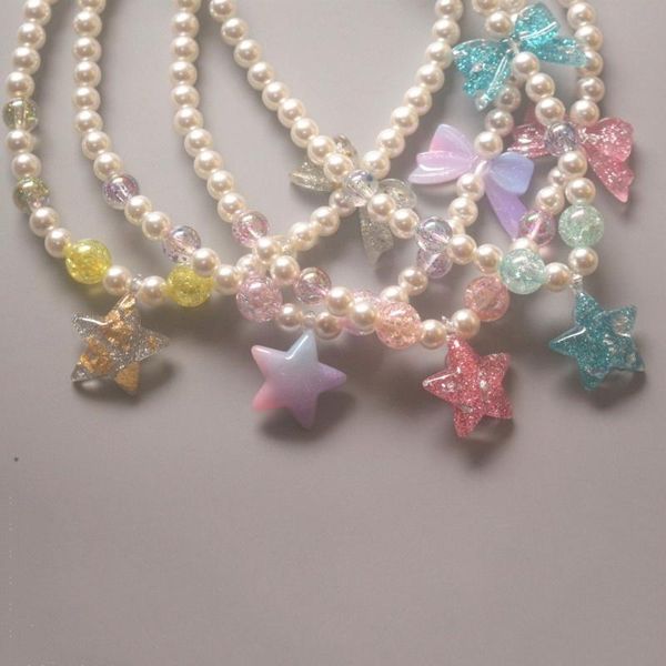 earrings & necklace cute children pearl bracelet heart star glitter girls princess beaded jewelry set festival gifts, Silver
earrings & necklace cute children pearl bracelet heart star glitter girls princess beaded jewelry set festival gifts, Silver