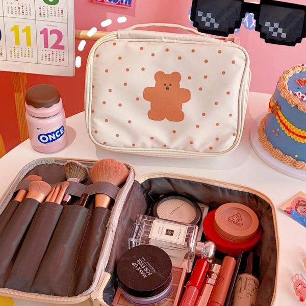 cosmetic bags & cases japan and south korea cartoon bear print canvas bag handbag daily necessities storage large capacity clutch
cosmetic bags & cases japan and south korea cartoon bear print canvas bag handbag daily necessities storage large capacity clutch