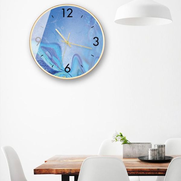 wall clocks chic hanging clock northern europe style metal silence for office home living room blue battery
wall clocks chic hanging clock northern europe style metal silence for office home living room blue battery