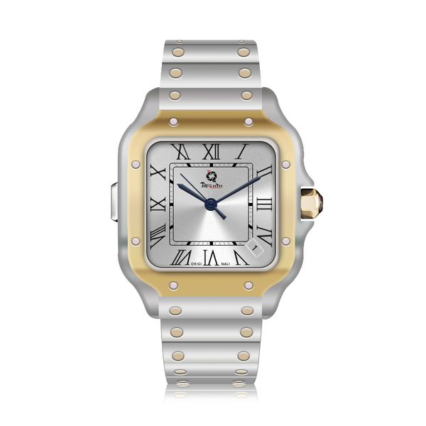 men's mechanical automatic watch requin wssa silver white stainless steel case gold three hands sapphire dial santo luxury 100xl calend, Slivery;brown
men's mechanical automatic watch requin wssa silver white stainless steel case gold three hands sapphire dial santo luxury 100xl calend, Slivery;brown