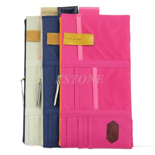 card holders sun visor point pocket documents pouch hanging bag storage holder in-car solid zipper casual car, Brown;gray
card holders sun visor point pocket documents pouch hanging bag storage holder in-car solid zipper casual car, Brown;gray
