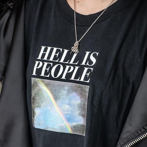 hell short is people rainbow womens t shirt print quotes graphic summer plus size loose casual harajuku street wear, White
hell short is people rainbow womens t shirt print quotes graphic summer plus size loose casual harajuku street wear, White