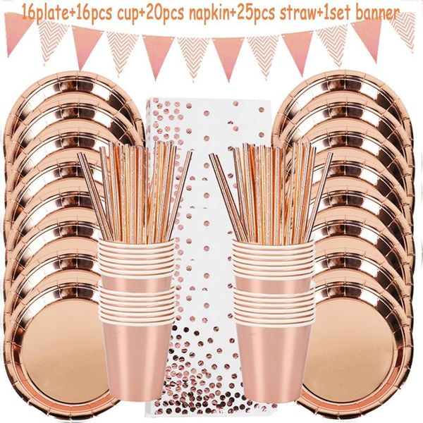 party favor 78pcs rose gold foil dots tablewares paper towel cup plate disposable set birthday decor wedding tableware
party favor 78pcs rose gold foil dots tablewares paper towel cup plate disposable set birthday decor wedding tableware
