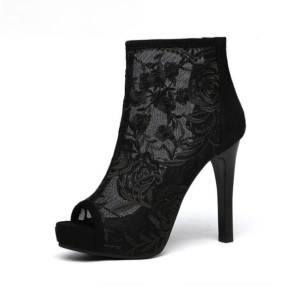 women's shoes 2021 summer ankle sandals boots thin high heels mesh hollow pumps lady gladiators lace sandal dress, Black
women's shoes 2021 summer ankle sandals boots thin high heels mesh hollow pumps lady gladiators lace sandal dress, Black
