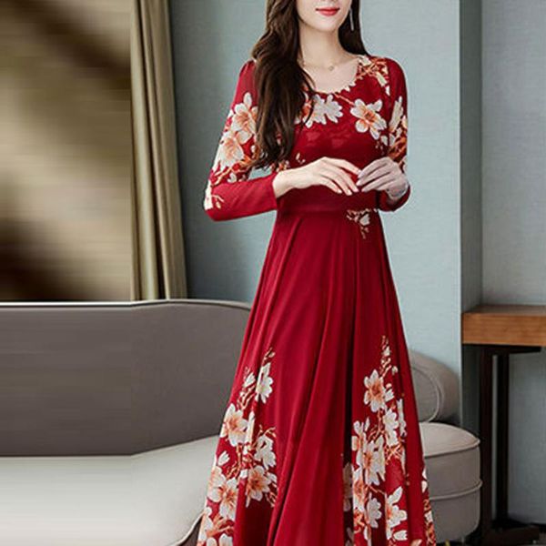 fashion long maxi dress plus size elegent dresses chinese style floral print sleeve vestido largo #c casual, Black;gray
fashion long maxi dress plus size elegent dresses chinese style floral print sleeve vestido largo #c casual, Black;gray