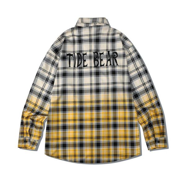 men's casual shirts autumn gradient yellow graffiti pattern shirt europe america men women long sleeve hip hop cotton streetwear, White;black
men's casual shirts autumn gradient yellow graffiti pattern shirt europe america men women long sleeve hip hop cotton streetwear, White;black