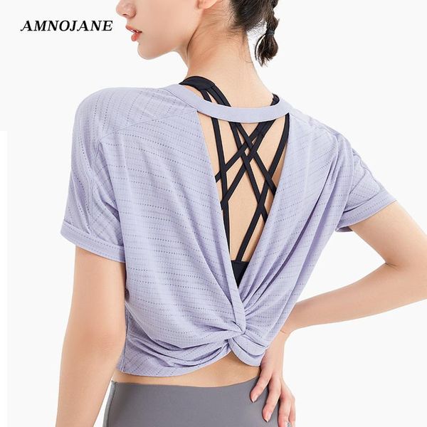 yoga outfit fitness running shirt shirts women loose breathable sports high neck open back sport gym cropped t blouses
yoga outfit fitness running shirt shirts women loose breathable sports high neck open back sport gym cropped t blouses