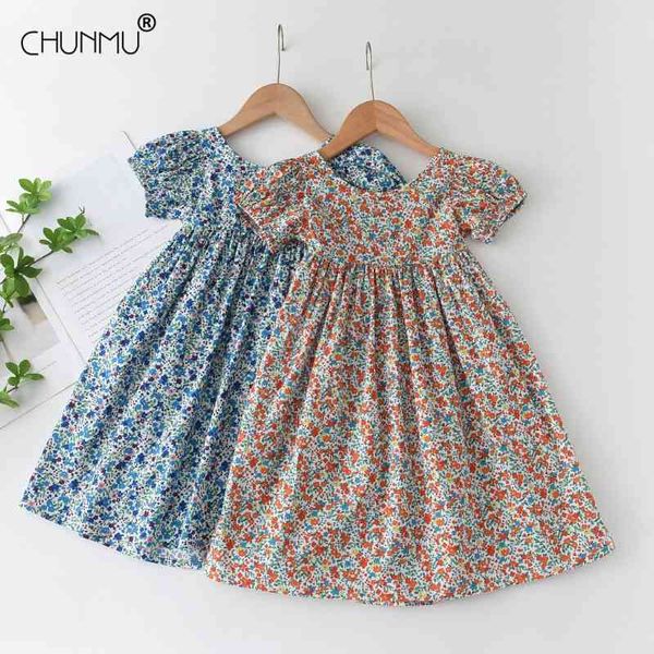 summer children clothing casual girls clothes retro floral princess dress baby kids 210508, Red;yellow
summer children clothing casual girls clothes retro floral princess dress baby kids 210508, Red;yellow