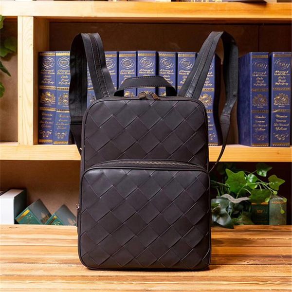 backpack kaisiludi leather woven man bag large capacity travel cowhide computer student
backpack kaisiludi leather woven man bag large capacity travel cowhide computer student