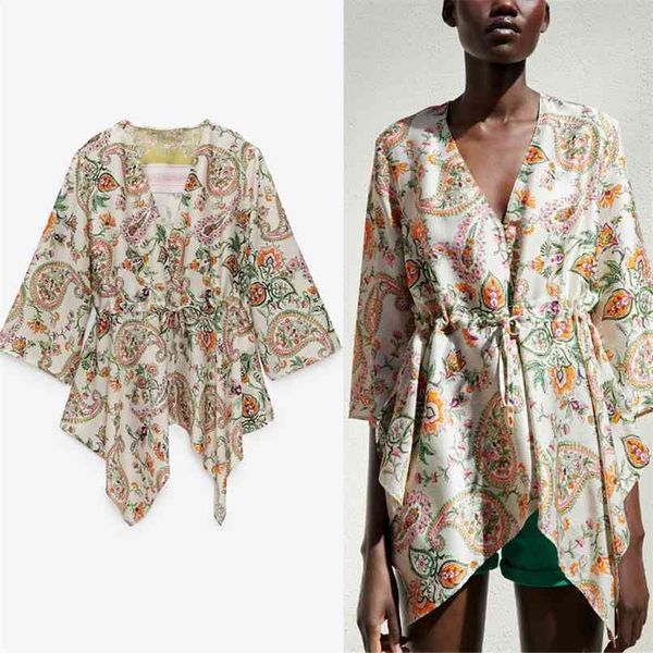 asymmetric floral print summer blouse women long sleeve v neck vintage belt blouses fashion button up woman beach 210524, White
asymmetric floral print summer blouse women long sleeve v neck vintage belt blouses fashion button up woman beach 210524, White