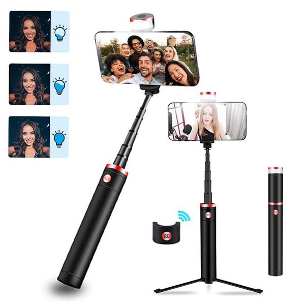 wireless bluetooth fill light selfie stick mini tripod with ring shutter remote for android smartphone monopods
wireless bluetooth fill light selfie stick mini tripod with ring shutter remote for android smartphone monopods