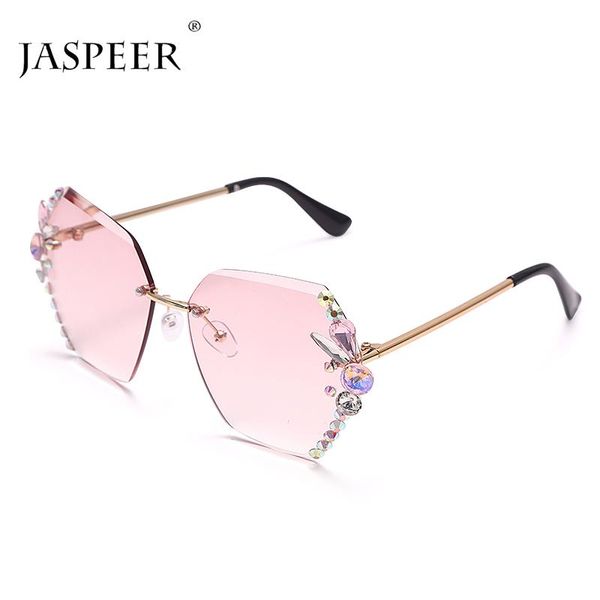 sunglasses jaspeer rimless crystal women luxury diamond sun glasses uv400 frameless handmade rhinestone shades fashion eyewear, White;black
sunglasses jaspeer rimless crystal women luxury diamond sun glasses uv400 frameless handmade rhinestone shades fashion eyewear, White;black