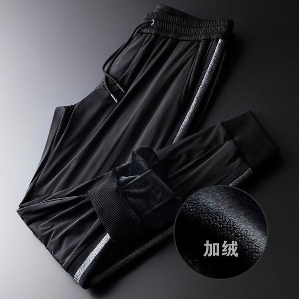 men's pants plush and thickened sports casual color contrast autumn winter 2021 soft warm leggings, Black
men's pants plush and thickened sports casual color contrast autumn winter 2021 soft warm leggings, Black