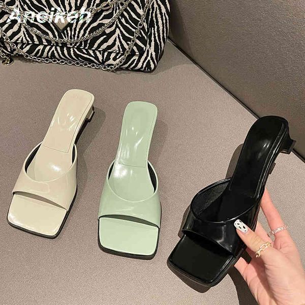patent leather women mules summer head squared toe thin high heel fashion slip on slides ladies party shoe size 35-39 210507, Black
patent leather women mules summer head squared toe thin high heel fashion slip on slides ladies party shoe size 35-39 210507, Black