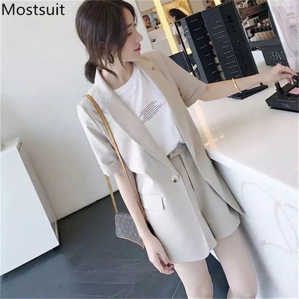 plus size summer office fashion two piece sets outfits women short sleeve + shorts suits korean elegant ladies 210513, White
plus size summer office fashion two piece sets outfits women short sleeve + shorts suits korean elegant ladies 210513, White