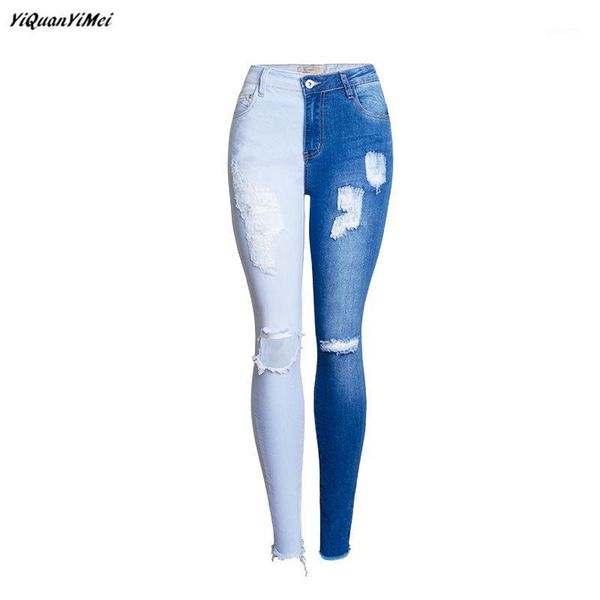 elastic ripped jeans for woman panelled skinny casual pencil pants denim jean pantalones vaqueros mujer women's, Blue
elastic ripped jeans for woman panelled skinny casual pencil pants denim jean pantalones vaqueros mujer women's, Blue